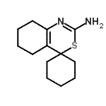 CAS 登录号：5778-24-5， 5,6,7,8-四氢螺[3,1-苯并噻嗪-4,1'-环己烷]-2-胺