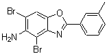 CAS 登录号：577983-57-4， 4,6-二溴-2-(3-甲基苯基)-1,3-苯并恶唑-5-胺