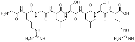 CAS 登录号:57836-10-9, 甘氨酰-精氨酰-甘氨酰-亮氨酰-丝氨酰-亮氨酰-丝氨酰-精氨酸