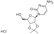 CAS 登录号:57977-73-8, 2',3'-O-异亚丙基胞苷盐酸盐