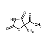 CAS 登录号：58006-96-5， 5-乙酰基-5-甲基-1,3-恶唑烷-2,4-二酮