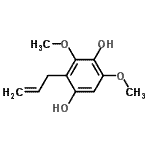 CAS 登录号：581092-38-8， 2-烯丙基-3,5-二甲氧基-1,4-苯二酚