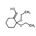 CAS 登录号：58158-89-7， (1E)-2,2-二乙氧基-N-羟基环己烷亚胺