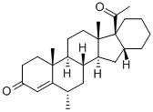 CAS 登录号：58212-84-3， (6a,16b,17a)-17-乙酰基-6-甲基-16,24-环-21-去甲胆-4-烯-3-酮