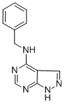 CAS 登录号：58360-86-4， N-苄基-1H-吡唑并[3,4-d]嘧啶-4-胺
