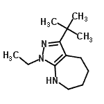 CAS 登录号：583811-64-7， 1-乙基-3-(2-甲基-2-丙基)-1,4,5,6,7,8-六氢吡唑并[3,4-b]氮杂卓