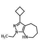 CAS 登录号：583812-38-8， 3-环丁基-1-乙基-1,4,5,6,7,8-六氢吡唑并[3,4-b]氮杂卓