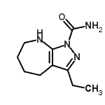 CAS 登录号：583812-69-5， 3-乙基-5,6,7,8-四氢吡唑并[3,4-b]氮杂卓-1(4H)-甲酰胺