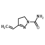 CAS 登录号：58476-31-6， 3-乙烯基-4,5-二氢-1H-吡唑-1-甲酰胺