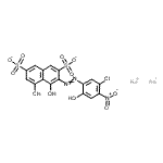 CAS#: 5850-66-8, Disodium 3-[(5-Chloro-2-Hydroxy-4-Nitrophenyl)Diazenyl]-4,5-Dihydroxy-2,7-Naphthalenedisulfonate
