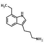 CAS 登录号：586336-01-8， 3-(7-乙基-1H-吲哚-3-基)-1-丙胺