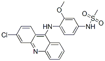CAS 登录号：58658-30-3， N-[3-甲氧基-4-[(3-氯吖啶-9-基)氨基]苯基]甲烷磺酰胺
