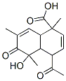 CAS 登录号:58661-24-8, 4-乙酰基-5-羟基-1,5,7-三甲基-6-氧代-4A,8alpha-二氢-4H-萘-1-羧酸