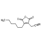 CAS 登录号：586978-92-9， (4-己基-2,5-二氧代-2,5-二氢-3-呋喃基)乙腈