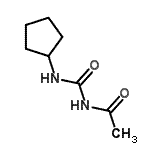 CAS 登录号：58713-32-9， N-(环戊基氨基甲酰)乙酰胺