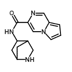 CAS 登录号：588725-33-1， N-(2-氮杂双环[2.2.1]庚-5-基)吡咯并[1,2-a]吡嗪-3-甲酰胺