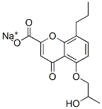 CAS#: 58974-94-0, 5-(2-Hydroxypropoxy)-4-Oxo-8-Propyl-4H-1-Benzopyran-2-Carboxylic Acid Sodium Salt