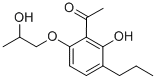 CAS#: 58974-96-2, 1-[2-Hydroxy-6-(2-Hydroxypropoxy)-3-Propylphenyl]Ethan-1-One