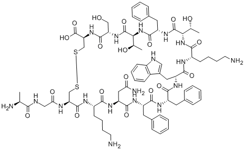 CAS#: 58976-46-8, Ala-Gly-Cys-Lys-Asn-Phe-Phe-D-Trp-Lys-Thr-Phe-Thr-Ser-Cys