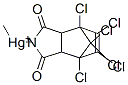 CAS 登录号:5902-79-4, (4,5,6,7,8,8-六氯-1,3,3a,4,7,7alpha-六氢-1,3-二氧代-4,7-甲桥-2H-异吲哚-2-基)(甲基)汞(II)