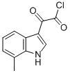 CAS 登录号：59022-69-4， 2-(7-甲基-1H-吲哚-3-基)-2-氧代乙酰氯