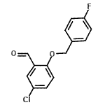 CAS 登录号：590360-22-8， 5-氯-2-[(4-氟苄基)氧基]苯甲醛