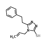 CAS 登录号：590376-39-9， 4-烯丙基-5-(2-苯基乙基)-4H-1,2,4-三唑-3-硫醇