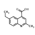 CAS 登录号：590376-60-6， 6-乙基-2-甲基-4-喹啉羧酸