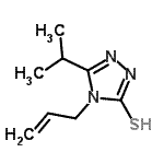 CAS 登录号：590376-67-3， 4-烯丙基-5-异丙基-4H-1,2,4-三唑-3-硫醇