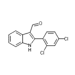 CAS 登录号：590390-82-2， 2-(2,4-二氯苯基)-1H-吲哚-3-甲醛