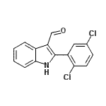 CAS 登录号：590390-83-3， 2-(2,5-二氯苯基)-1H-吲哚-3-甲醛