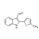 CAS 登录号：590390-89-9， 2-(5-甲基-2-噻吩基)-1H-吲哚-3-甲醛