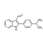 CAS 登录号：590390-96-8， 2-(4-异丙基苯基)-1H-吲哚-3-甲醛