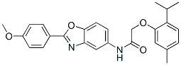 CAS#: 590394-00-6, N-[2-(4-Methoxyphenyl)-5-Benzoxazolyl]-2-[5-Methyl-2-(Isopropyl)Phenoxy]-Acetamide