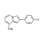 CAS 登录号：590395-46-3， 2-(4-氯苯基)-8-甲基吲哚嗪