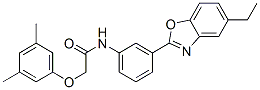 CAS 登录号：590395-70-3， 2-(3,5-二甲基苯氧基)-N-[3-(5-乙基-2-苯并恶唑基)苯基]-乙酰胺