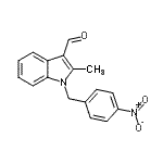 CAS 登录号：591210-36-5， 2-甲基-1-(4-硝基苄基)-1H-吲哚-3-甲醛