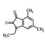 CAS 登录号：591252-78-7， 1-乙基-4,6-二甲基-1H-吲哚-2,3-二酮
