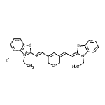 CAS 登录号：59170-49-9， 3-乙基-2-[(E)-2-{(5Z)-5-[(2Z)-2-(3-乙基-1,3-苯并噻唑-2(3H)-亚基)亚乙基]-5,6-二氢-2H-吡喃-3-基}乙烯基]-1,3-苯并噻唑-3-鎓碘化物