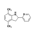 CAS 登录号：591757-63-0， 4,7-二甲基-2-(2-吡啶基)吲哚啉