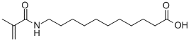 CAS#: 59178-93-7, 11-(Methacryloylamino)Undecanoic Acid