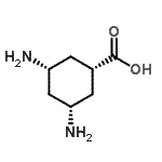 CAS 登录号：592537-89-8， (1r,3R,5S)-3,5-二氨基环己烷羧酸