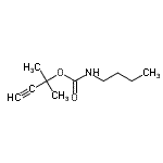 CAS 登录号：59255-60-6， 2-甲基-3-丁炔-2-基丁基氨基甲酸酯