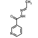 CAS 登录号：59287-54-6， N'-[(1E)-亚乙基]烟酰肼