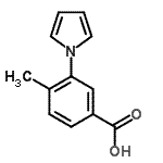 CAS 登录号：593272-75-4， 4-甲基-3-(1H-吡咯-1-基)苯甲酸