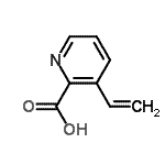 CAS 登录号：593287-44-6， 3-乙烯基-2-吡啶羧酸