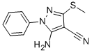 CAS#: 59334-11-1, 5-Amino-3-(Methylthio)-1-Phenyl-1H-Pyrazole-4-Carbonitrile