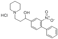 CAS 登录号:59401-30-8, alpha-(2-硝基-4-联苯基)-1-哌啶丙醇盐酸盐
