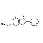 CAS 登录号：594817-05-7， 5-乙基-2-(3-吡啶基)吲哚啉