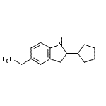 CAS 登录号：594817-35-3， 2-环戊基-5-乙基吲哚啉